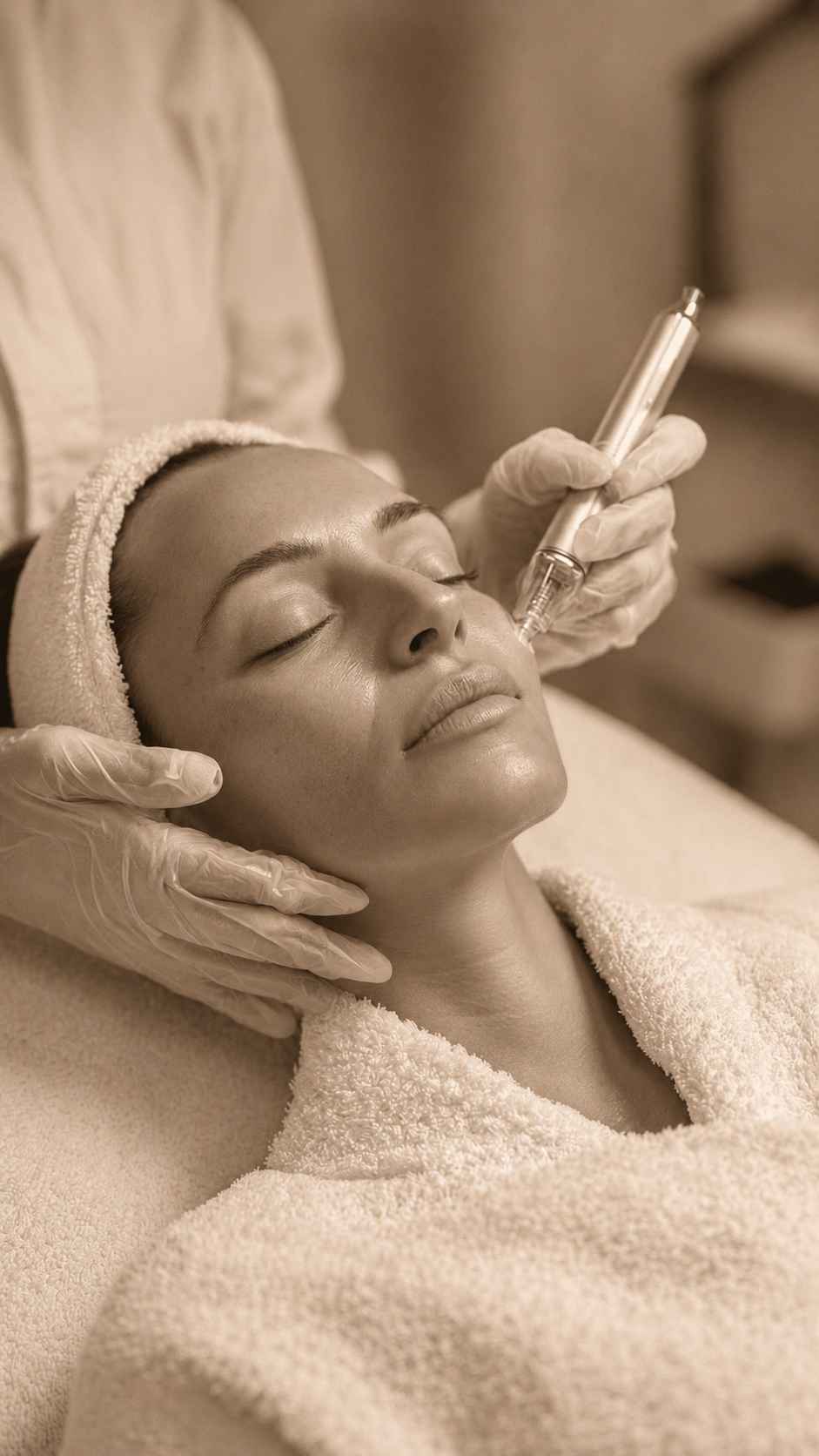Collagen stimulators — treatment session