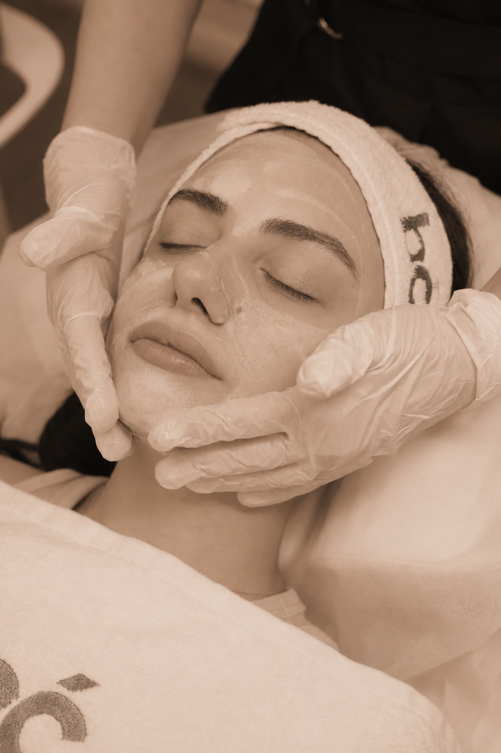 Facial care close-up