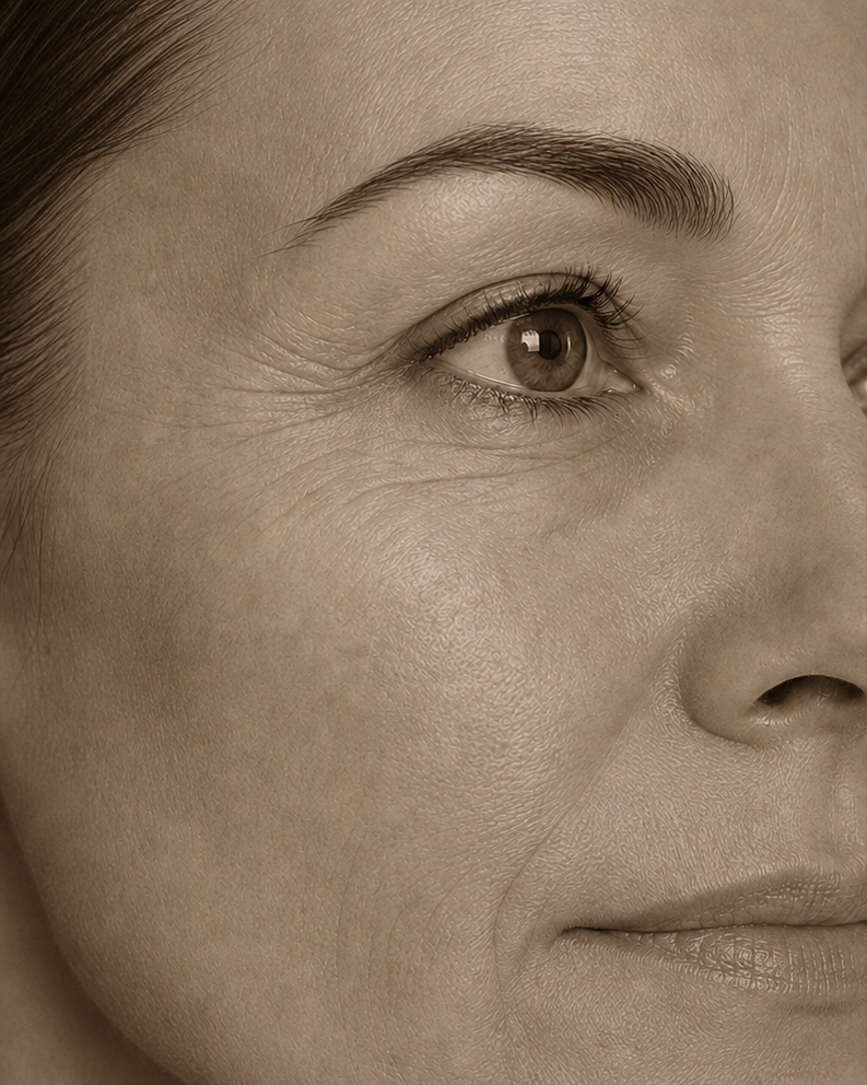 Mimic wrinkles before