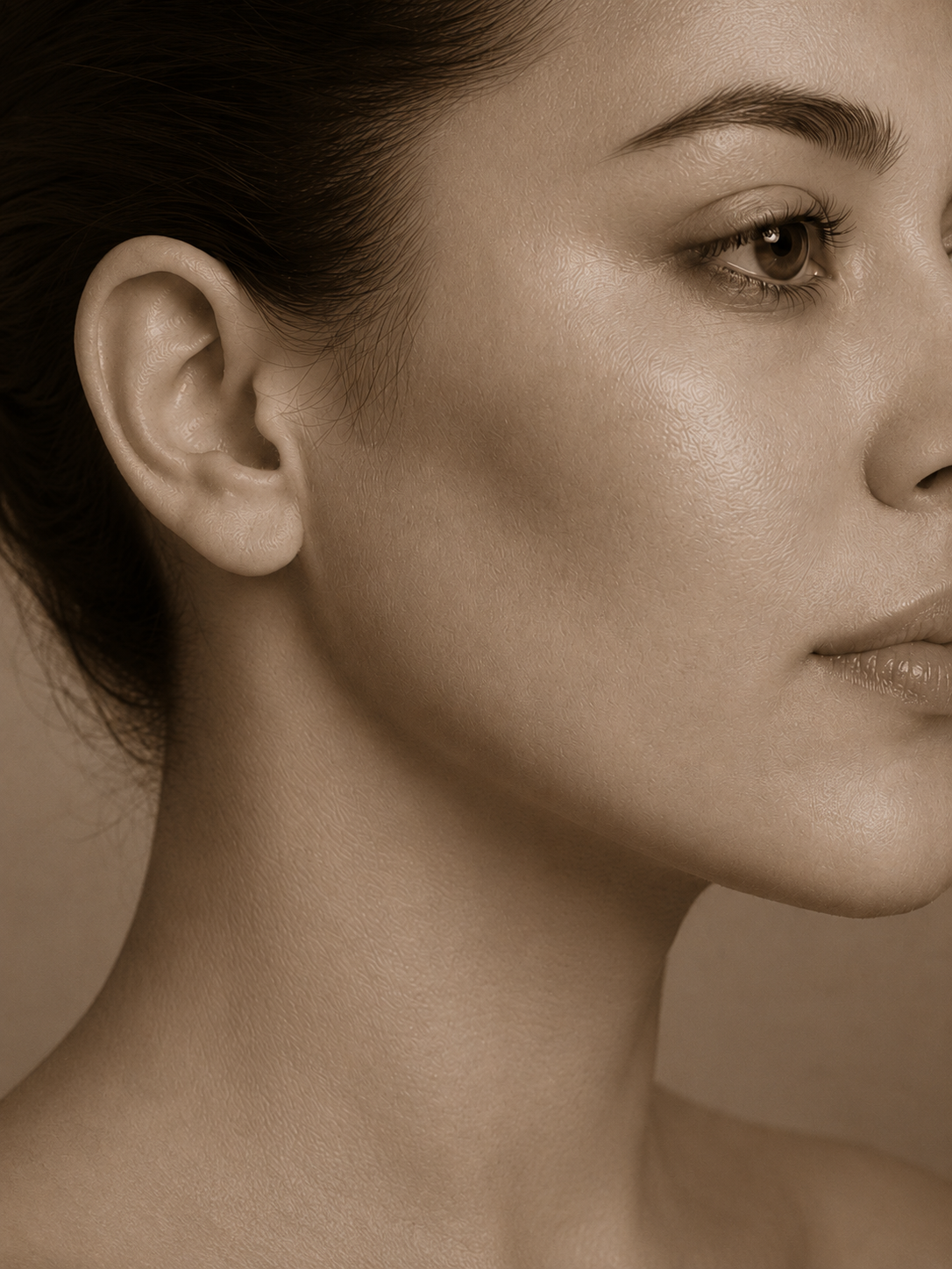 Facial contouring - after
