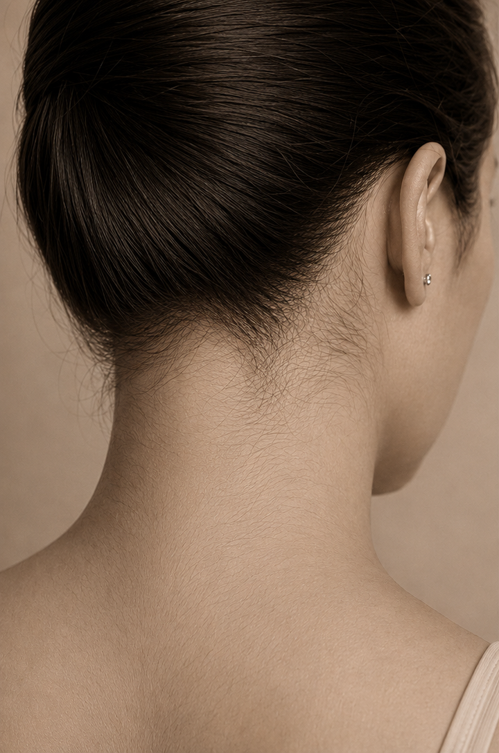 Sensitive-Area Hair Removal - before